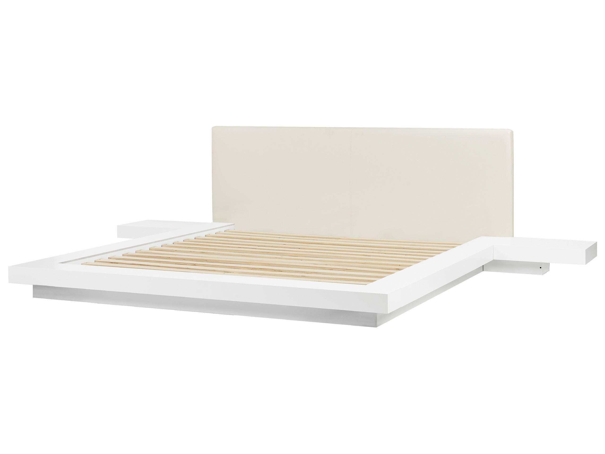 Beliani Lit avec LED en MDF Scandinave ZEN  