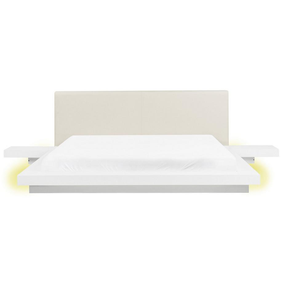 Letto con LED en Fibra a media densità (MDF) Scandinavo ZEN