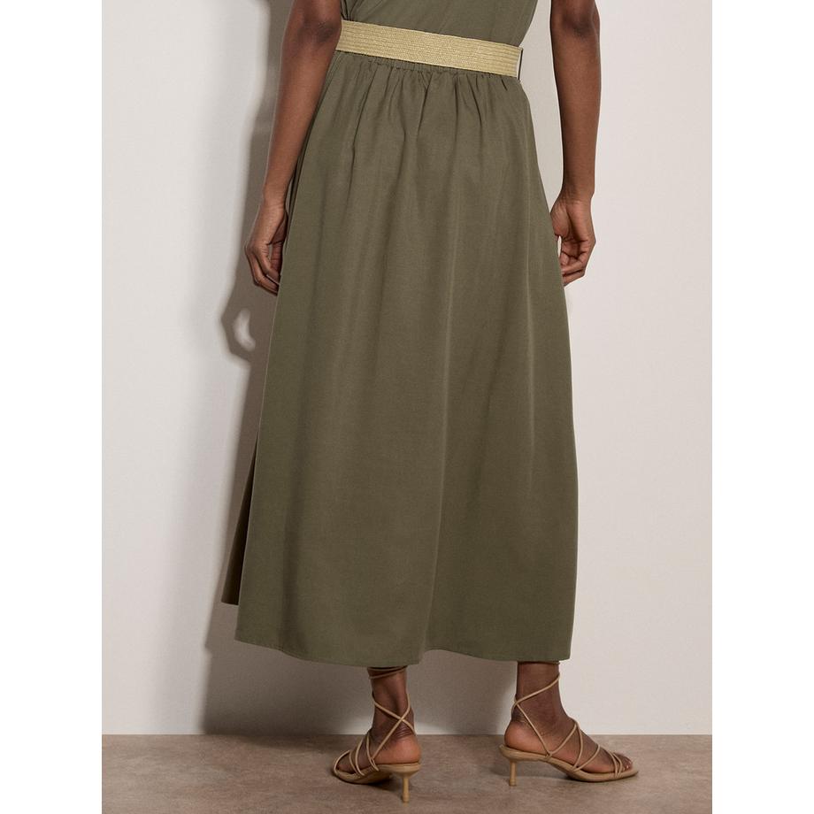 APRICOT Gonna midi boho con cintura  