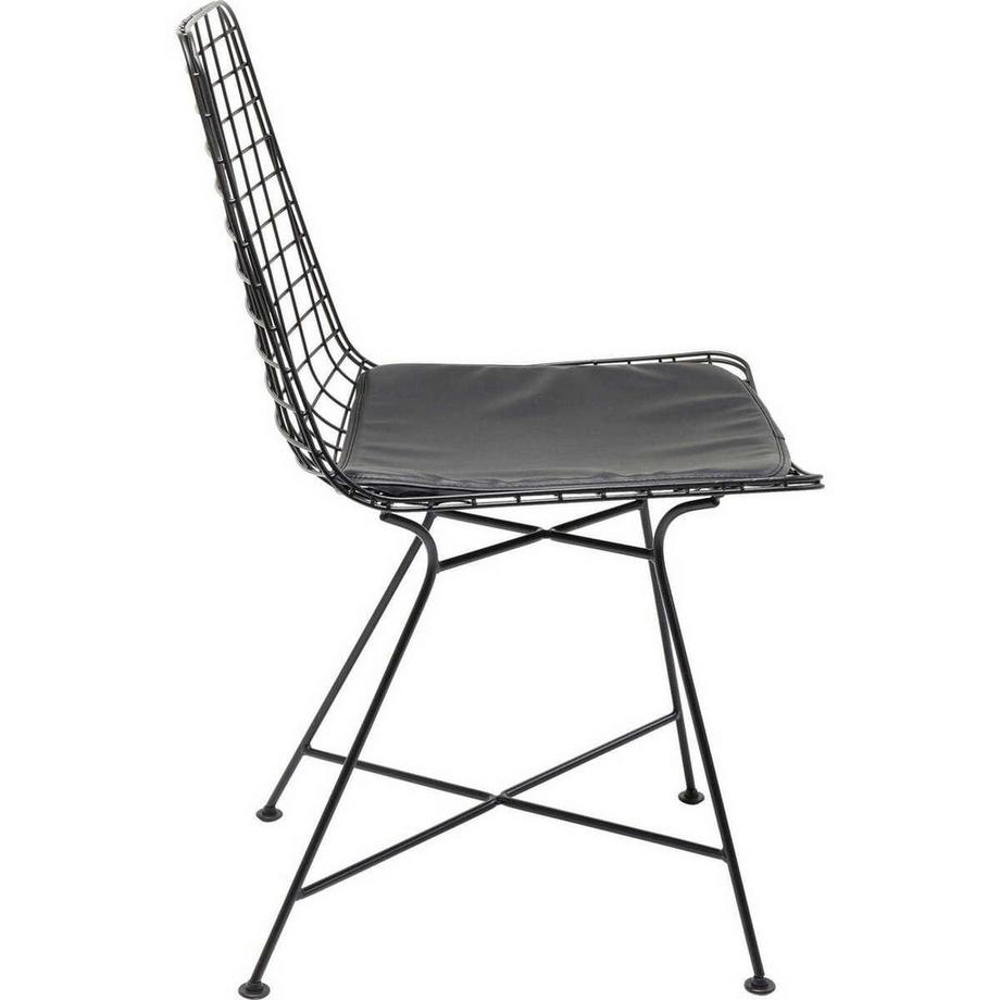 mutoni Chaise Grid Black  