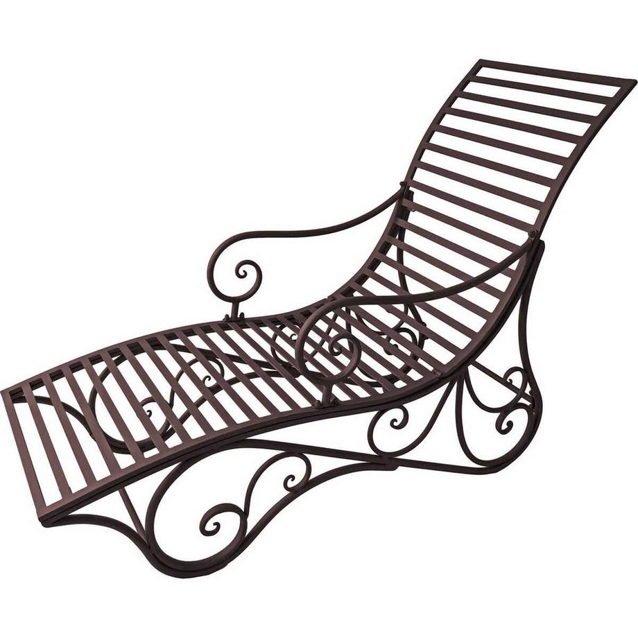 Banc de repos Kuwa acier brun noir 146