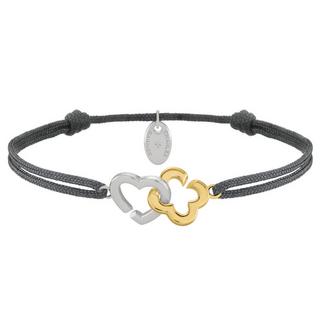 Charles Garnier  Bracelet PASSION Cœur et Trèfle entrelacés en Argent et Argent Doré 