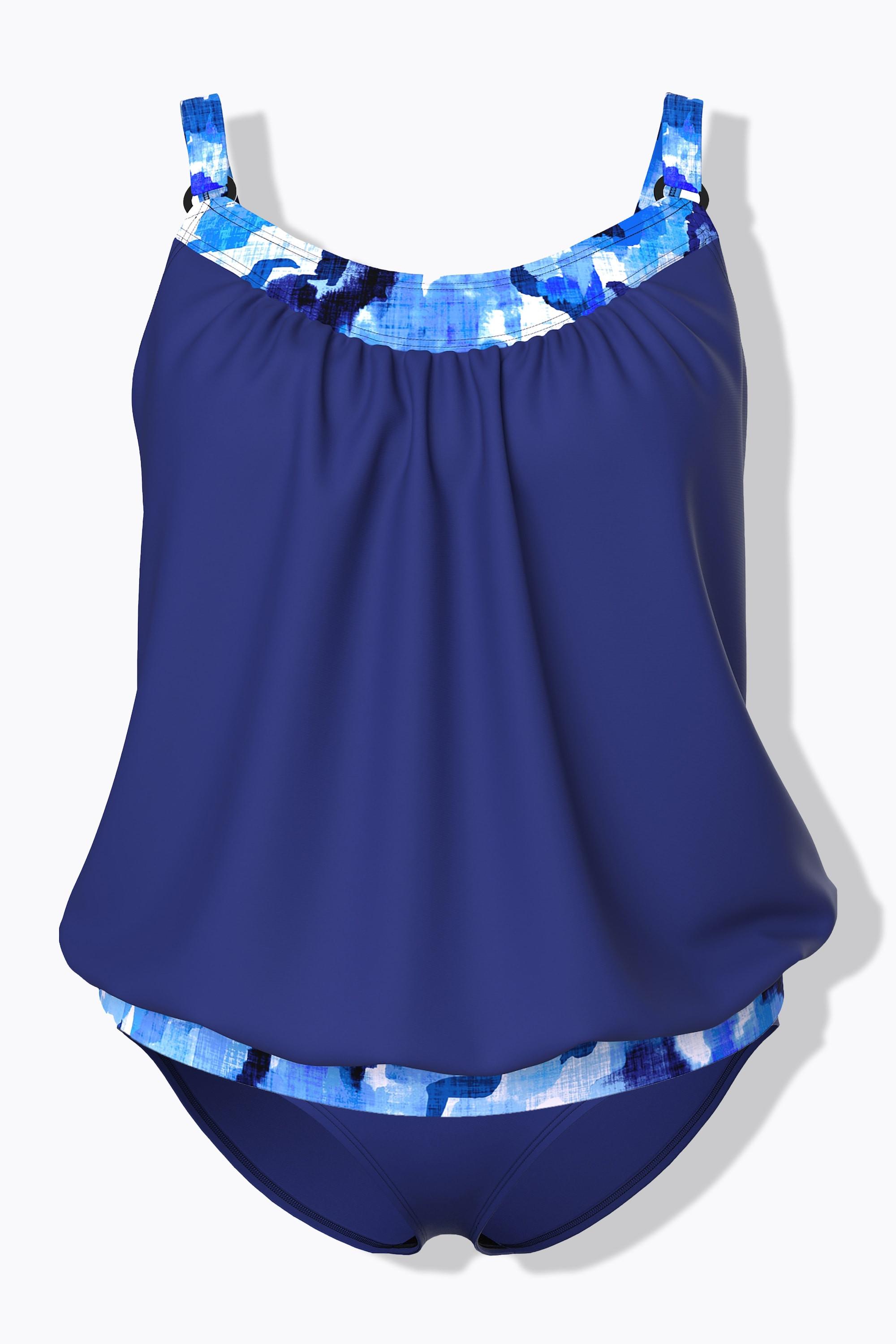 Ulla Popken Tankini Musterdetails Softcups Verstellbare Träger  