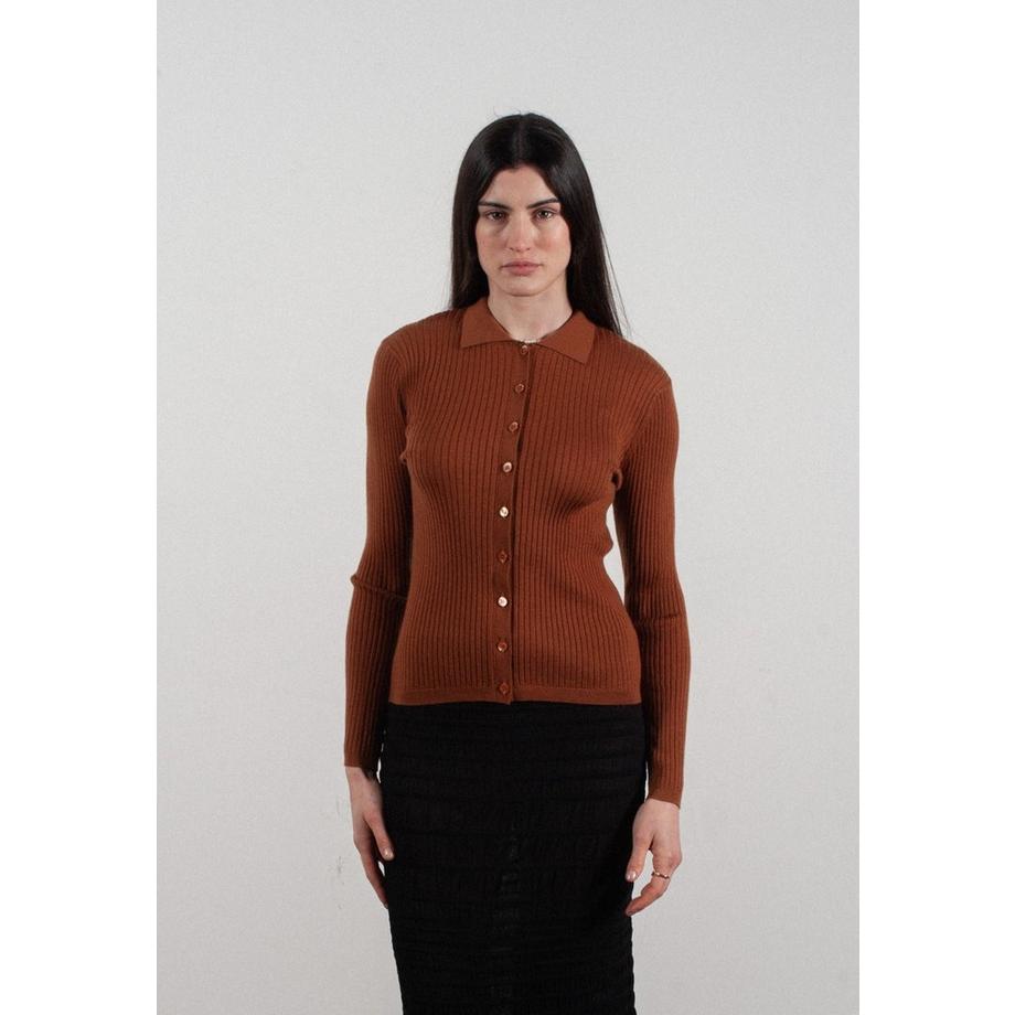 Langarm-Poloshirt und ultrafeiner Wolle - FRIDA 4