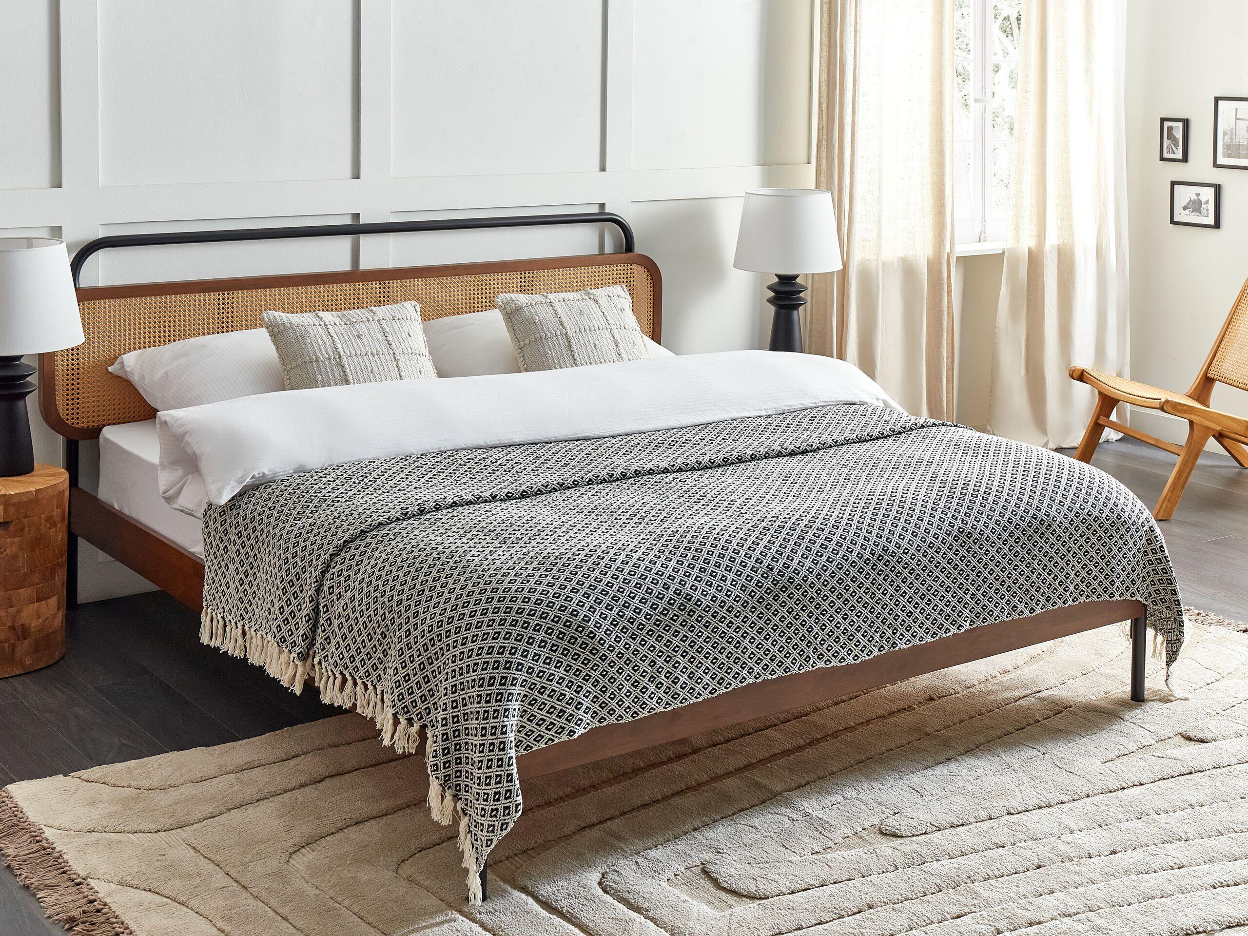 Beliani CHYAMA Couverture Coton Classique  