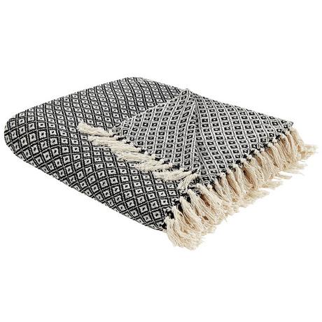 Beliani CHYAMA Couverture Coton Classique  