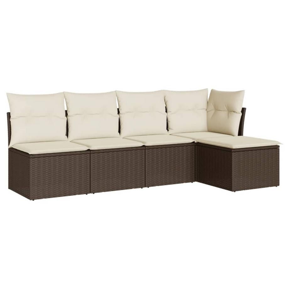 set divano da giardino Polirattan