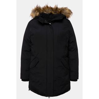 Ulla Popken  HYPRAR Baumwoll-Funktionsjacke, Kapuze, 2-Wege-Zipper 