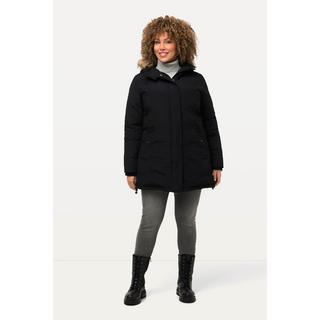 Ulla Popken  HYPRAR Baumwoll-Funktionsjacke, Kapuze, 2-Wege-Zipper 