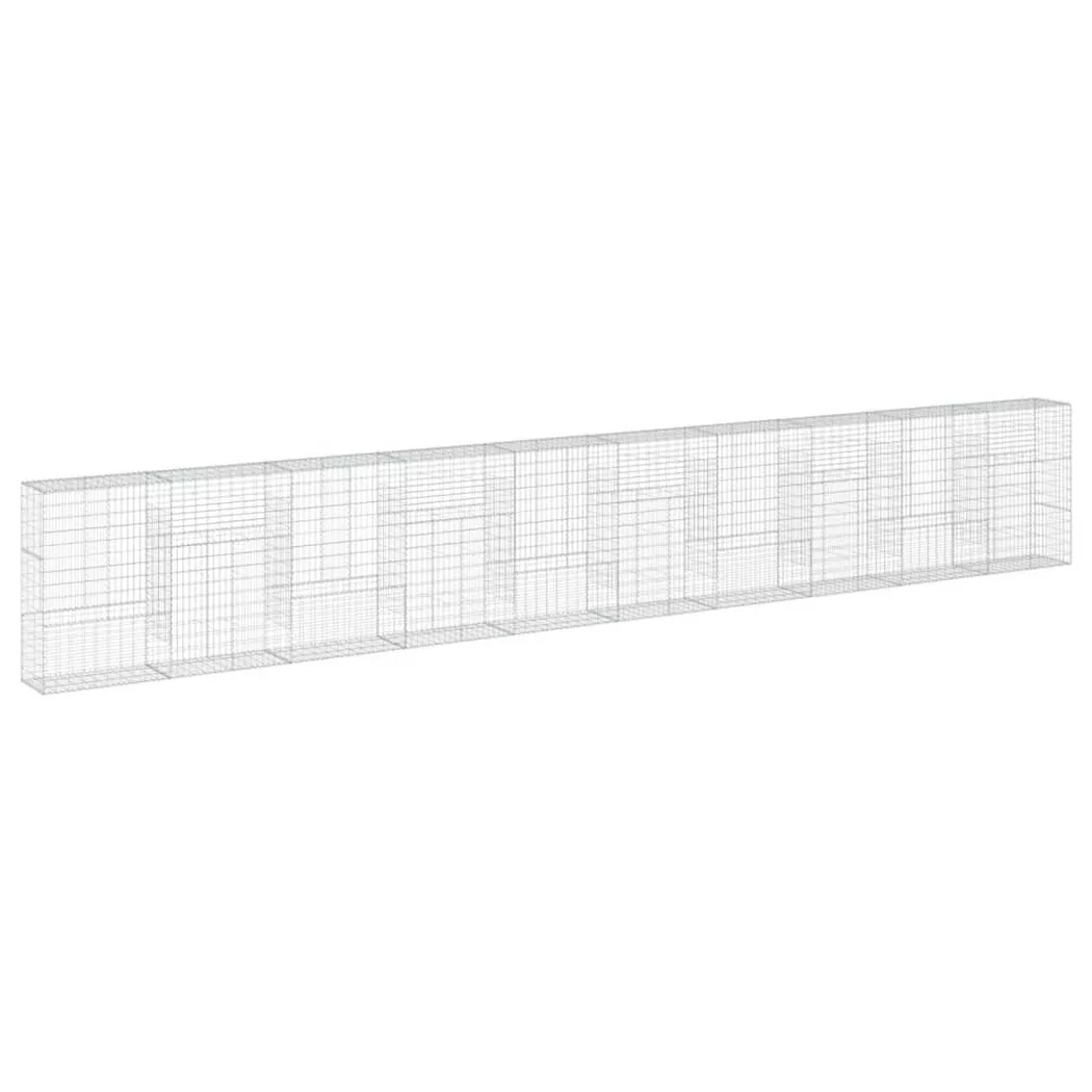 VidaXL - Panier gabion fer, One Size, Argent