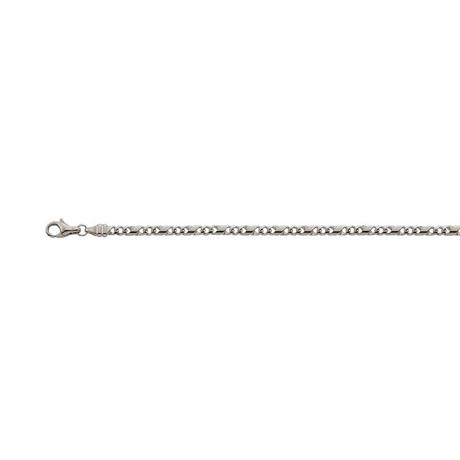 MUAU Schmuck  Collier 8er-Kette Weissgold 750, 3.3mm, 45cm 