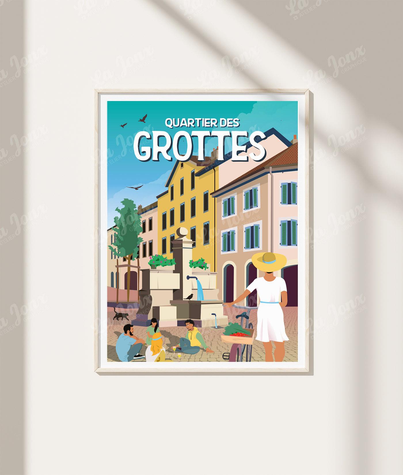 La-Jonx Affiche de Quartier des Grottes  