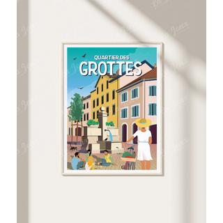 La-Jonx Affiche de Quartier des Grottes  