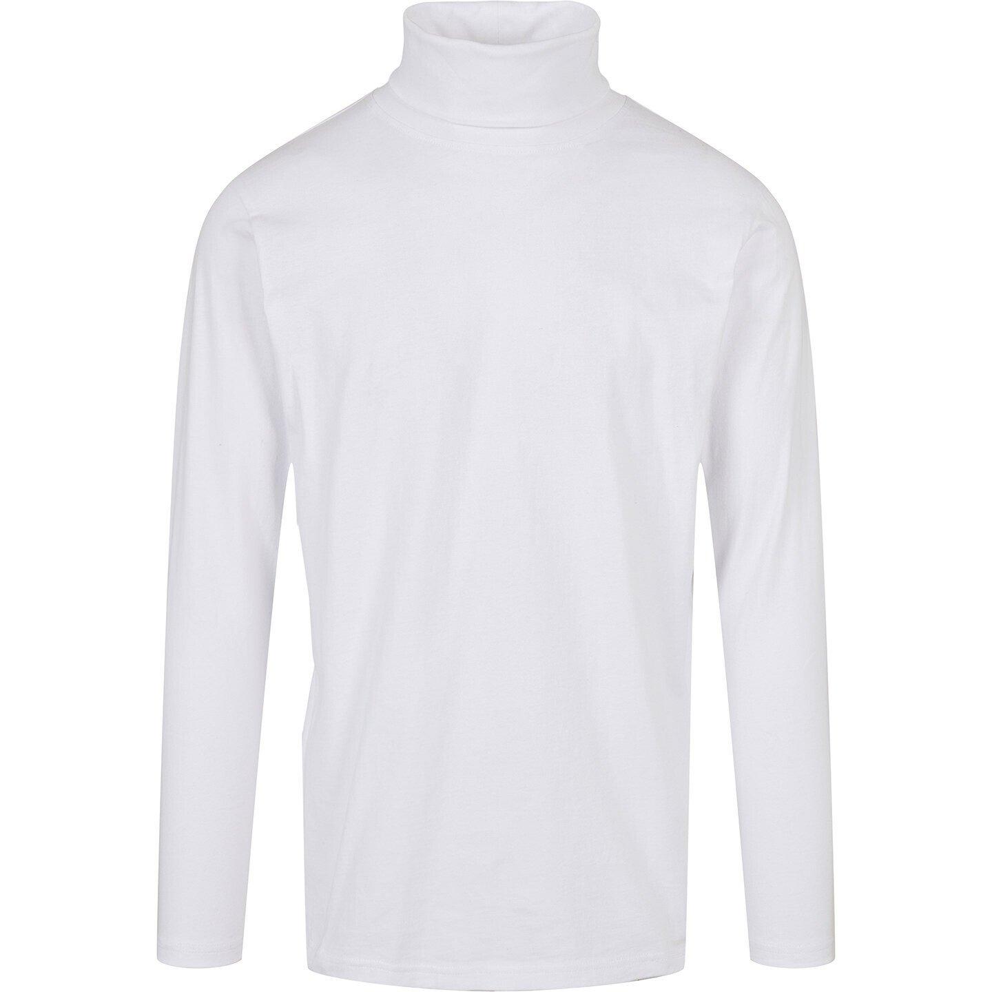 Image of Tshirt Rollkragen Langärmlig Herren Weiss 3XL