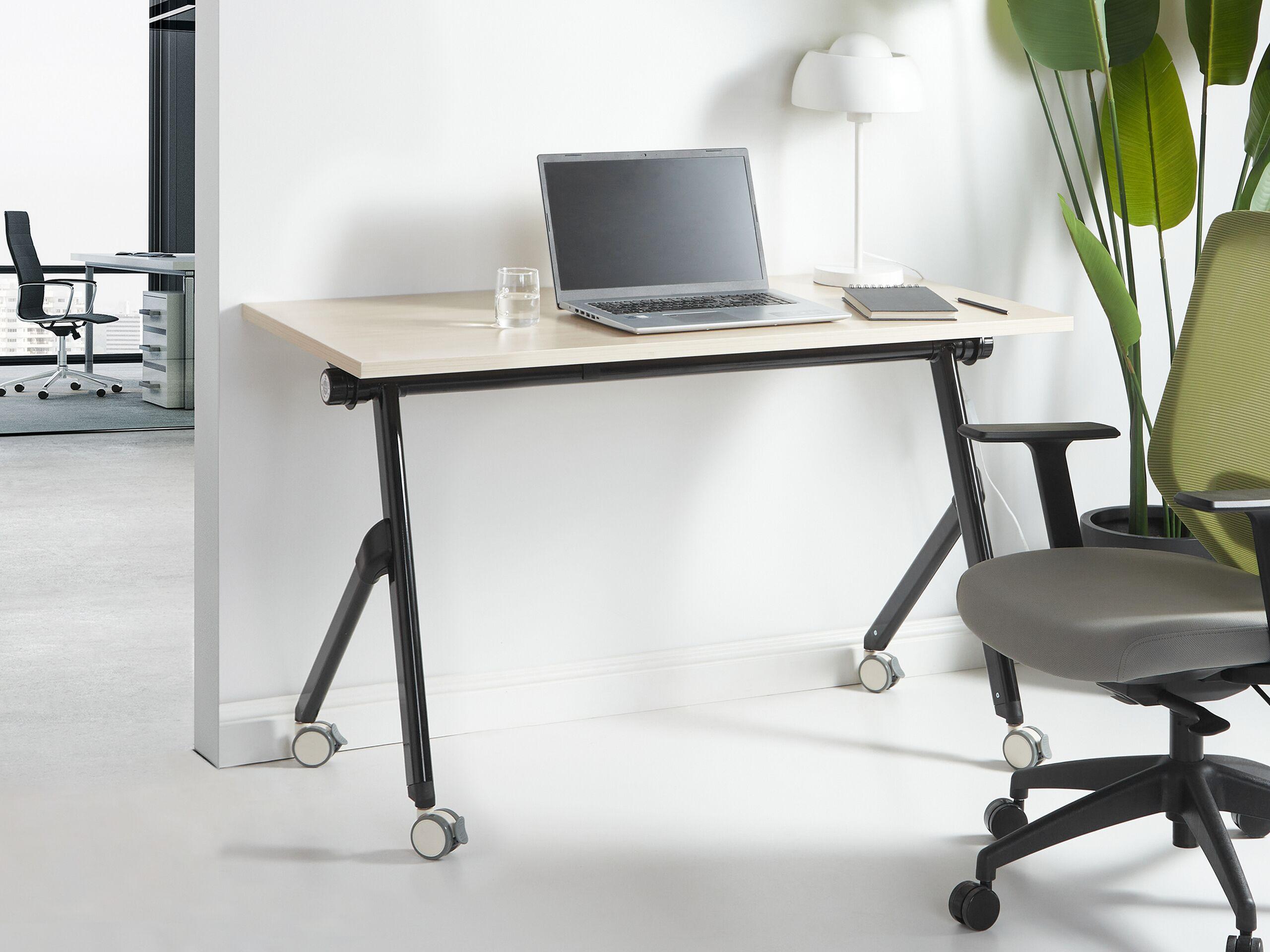 Beliani Bureau pliable en Acier Moderne BENDI  