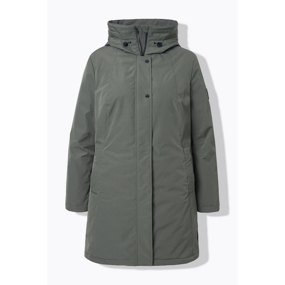 Ulla Popken Manteau Fonctionnel Imperméable à Capuche  