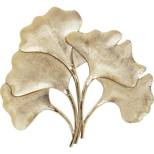 KARE Design Decorazione da parete Ginkgo Gold Large  