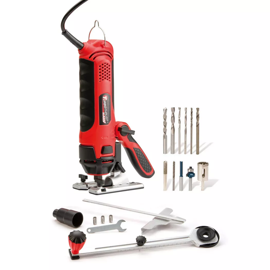 BEST DIRECT - Turbothrust Drill Saw-Präzisionssäge - Multifunktionstool, One Size, Rot Bunt