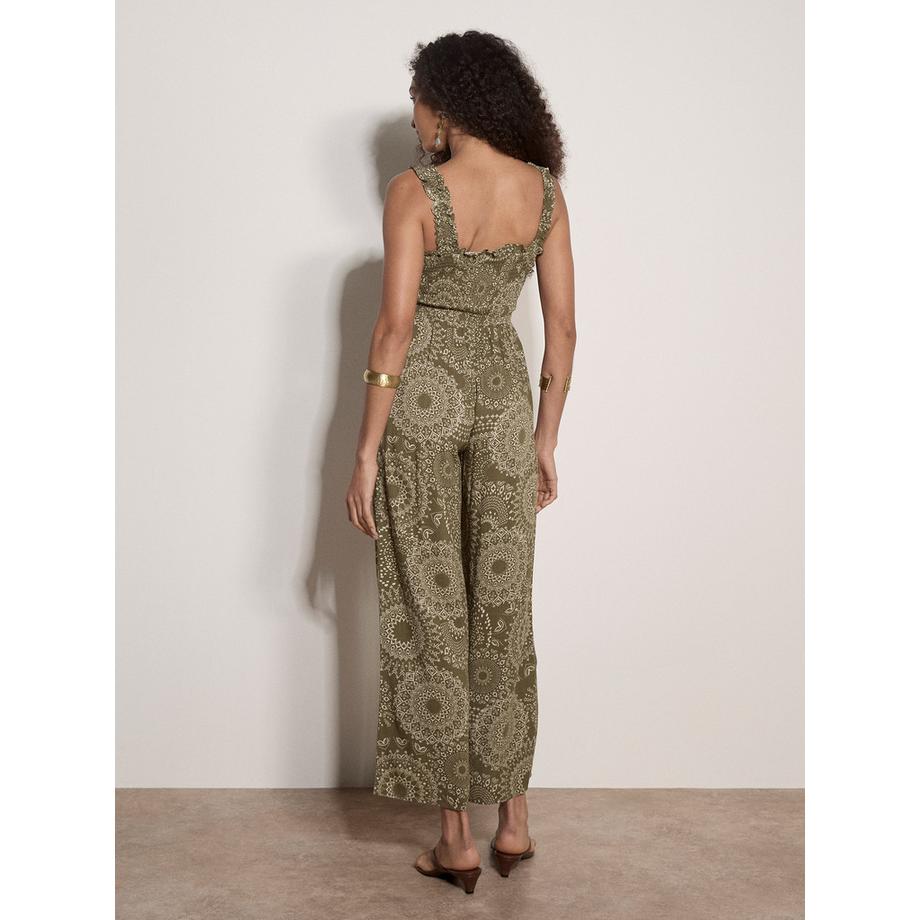 APRICOT Kaleidoskop Geraffter Weitbein Jumpsuit  
