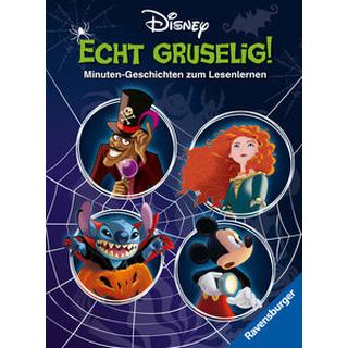 Disney: Gruselige Minuten-Geschichten zum Lesenlernen - Erstlesebuch ab 7 Jahren - 2. Klasse Neubauer, Annette; The Walt Disney Company (Illustrationen) Gebundene Ausgabe 