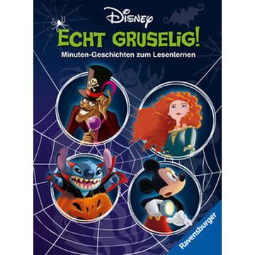 Disney: Gruselige Minuten-Geschichten zum Lesenlernen - Erstlesebuch ab 7 Jahren - 2. Klasse