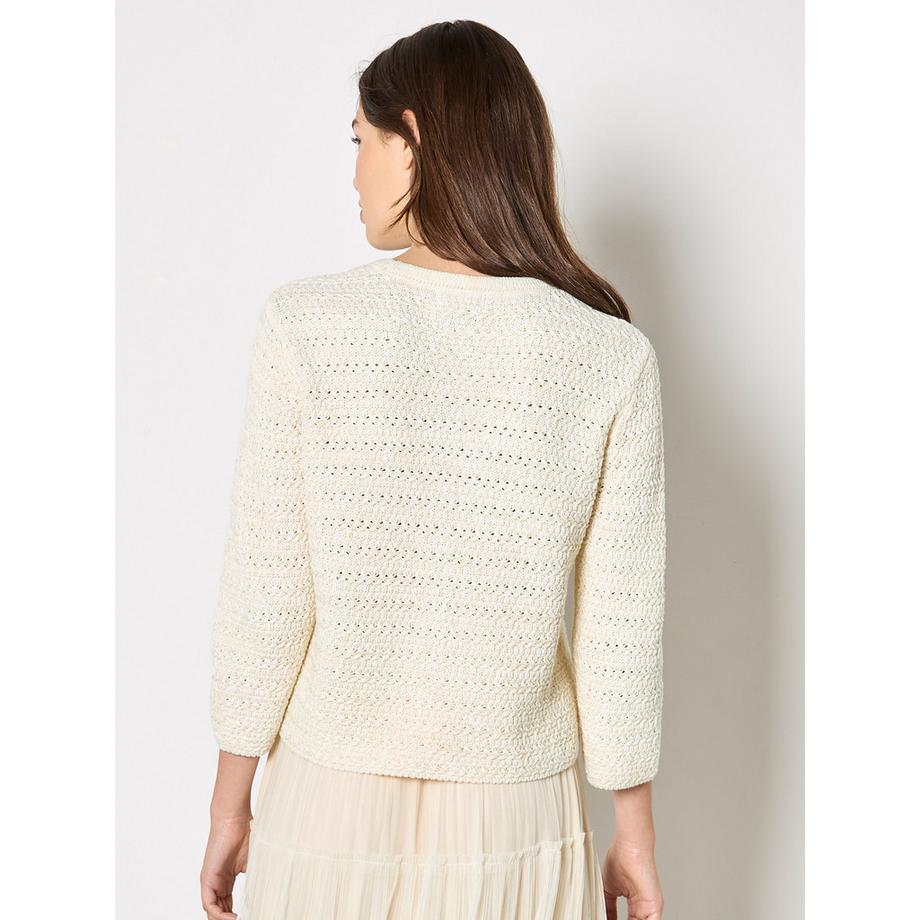APRICOT Schimmernde Baumwollstrickjacke  