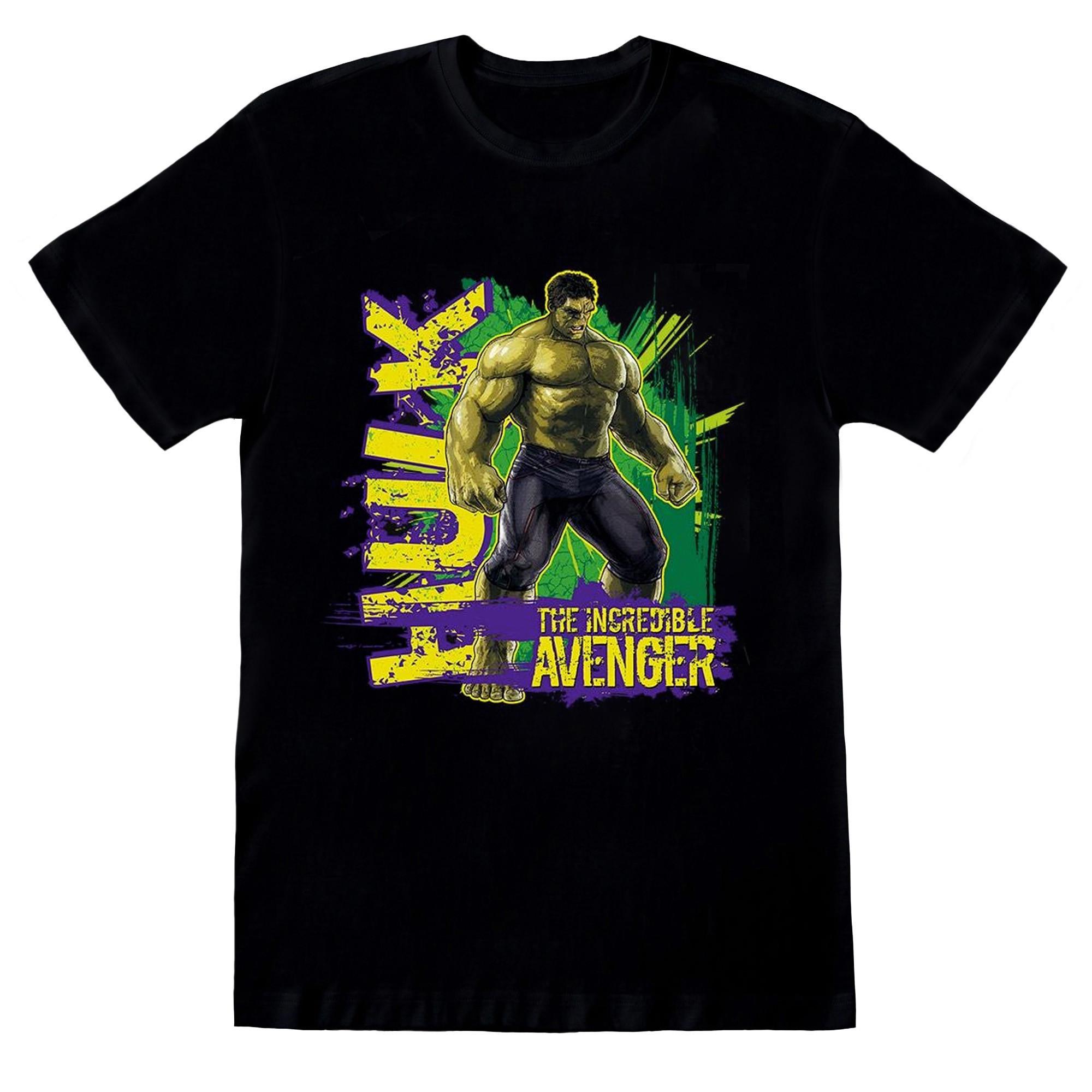 Image of Avengers Hulk Incredible Avenger Tshirt Unisex Schwarz 128