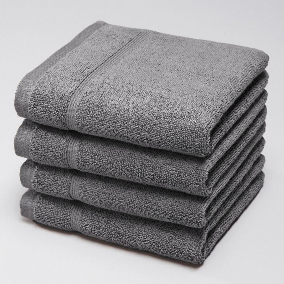 La Redoute Intérieurs Lot 4 serviettes d'invité éponge 600 g/m²  