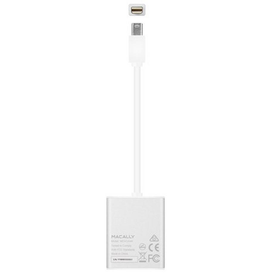 MACALLY  Macally MD-VGA-4K Videokabel-Adapter 0,08 m Mini DisplayPort Weiß 