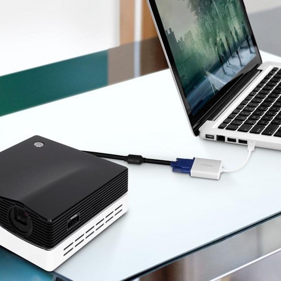 MACALLY  Macally MD-VGA-4K Videokabel-Adapter 0,08 m Mini DisplayPort Weiß 