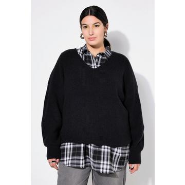 Pull coupe Boxy Shape, maille côtelée douce et confortable