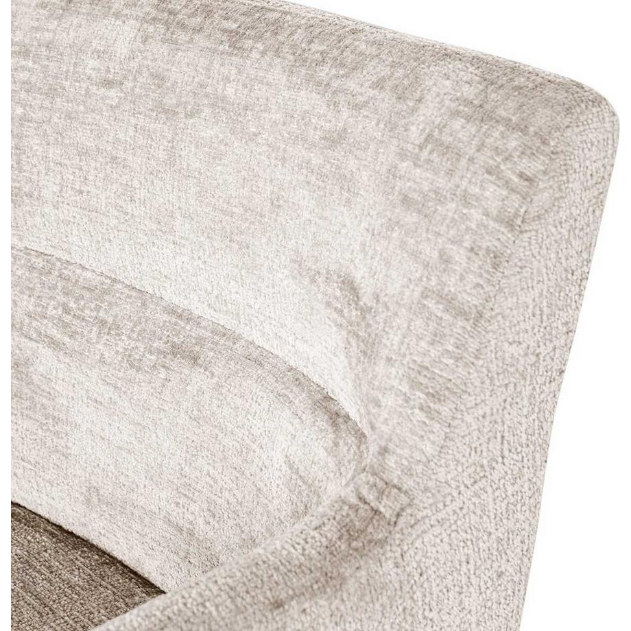 mutoni Chaise avec accoudoirs Kam blanc cassé  