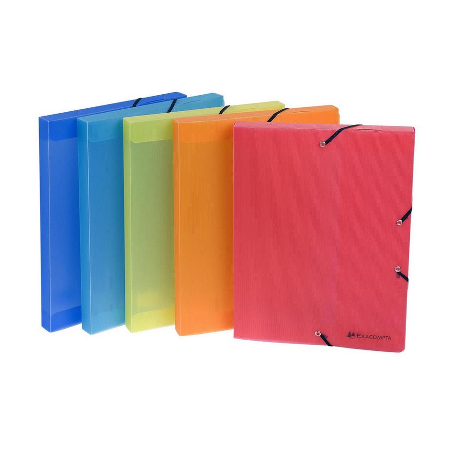 Exacompta Cartella portaprogetti dorso 25mm polipropilene Lincolor - A4 - x 17  