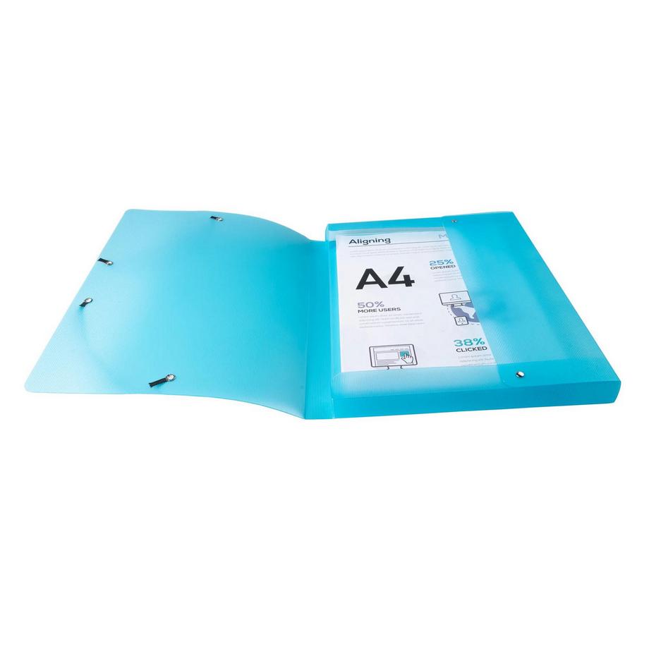 Exacompta Cartella portaprogetti dorso 25mm polipropilene Lincolor - A4 - x 17  