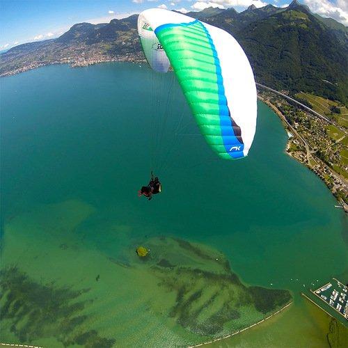Image of Gleitschirmflug Über Dem Genfersee (1 Person) Unisex