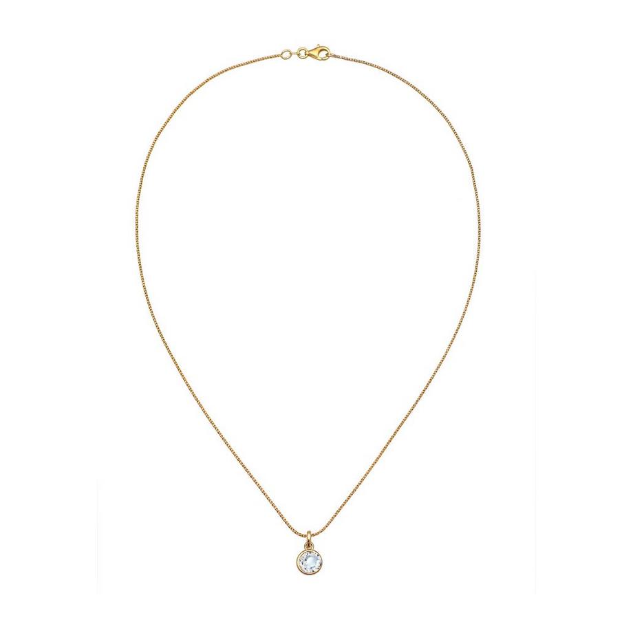 Elli  Halskette Solitär Kristall Kordelkette 