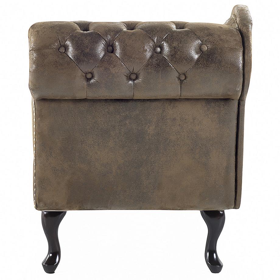 Beliani Rechtsseitige Chaiselongue aus Kunstwildleder  NIMES  