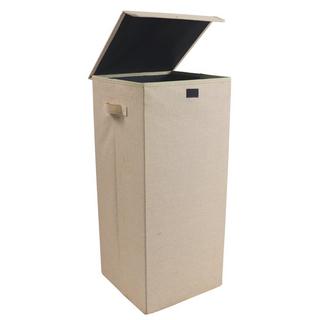 VCM Panier à linge en tissu Coffre à linge Coffre à linge en tissu Couvercle Dreso L  