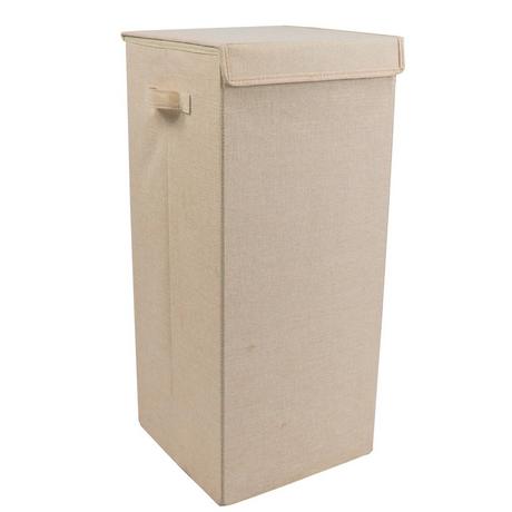 VCM Panier à linge en tissu Coffre à linge Coffre à linge en tissu Couvercle Dreso L  