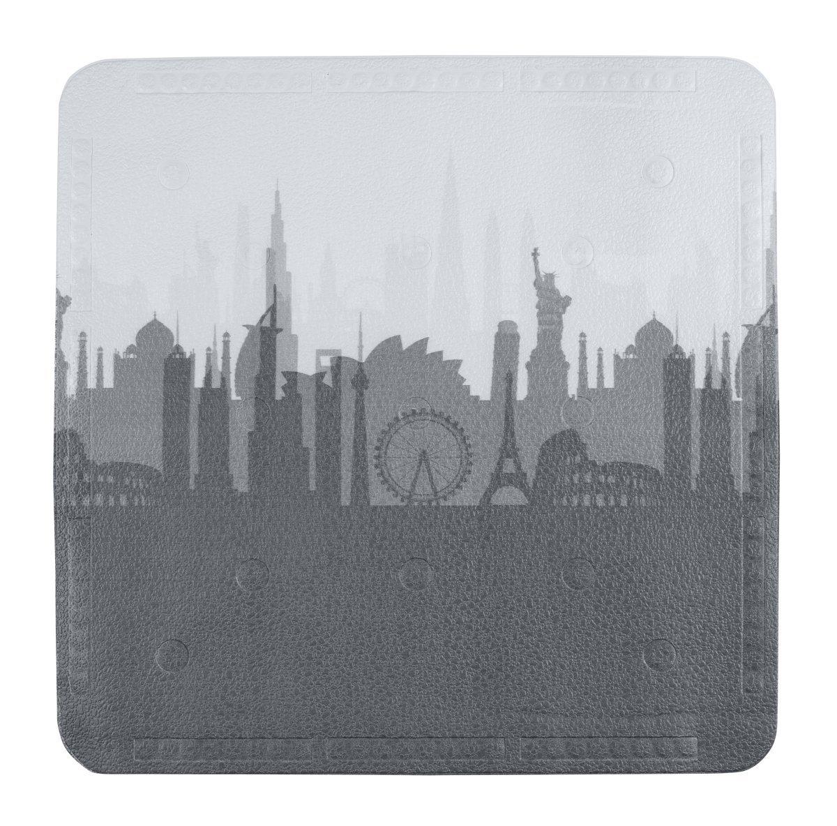 Image of Duschwanneneinlage Smoothie City Unisex Schwarz/Weiss 54X54CM