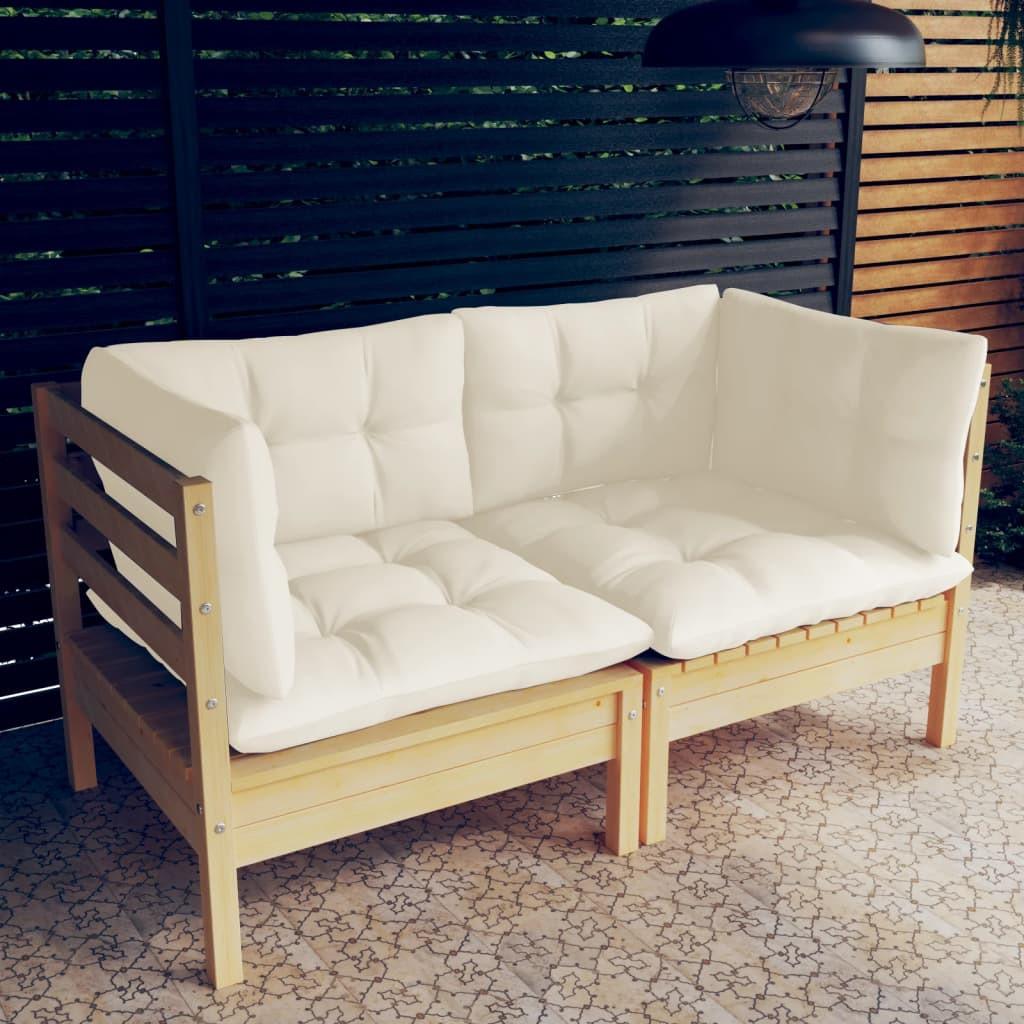 VidaXL 2-sitzer-gartensofa kiefernholz  