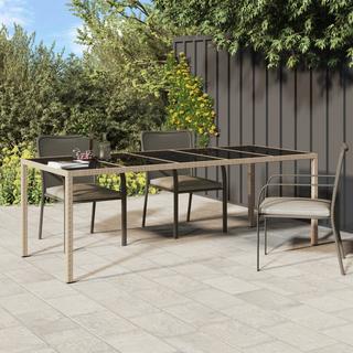 VidaXL Table de jardin rotin synthétique  