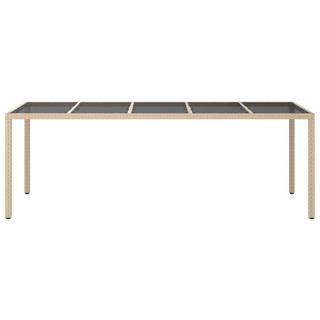 VidaXL Table de jardin rotin synthétique  