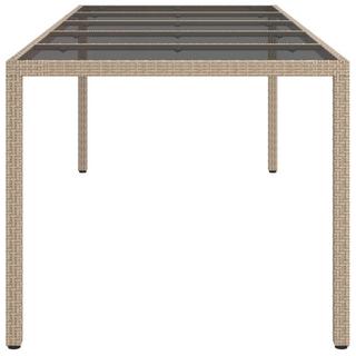 VidaXL Table de jardin rotin synthétique  