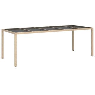 VidaXL Table de jardin rotin synthétique  