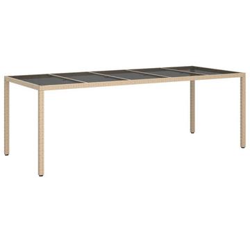 Table de jardin rotin synthétique