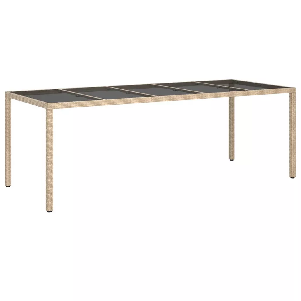 VidaXL - Table de jardin rotin synthétique, One Size, Beige