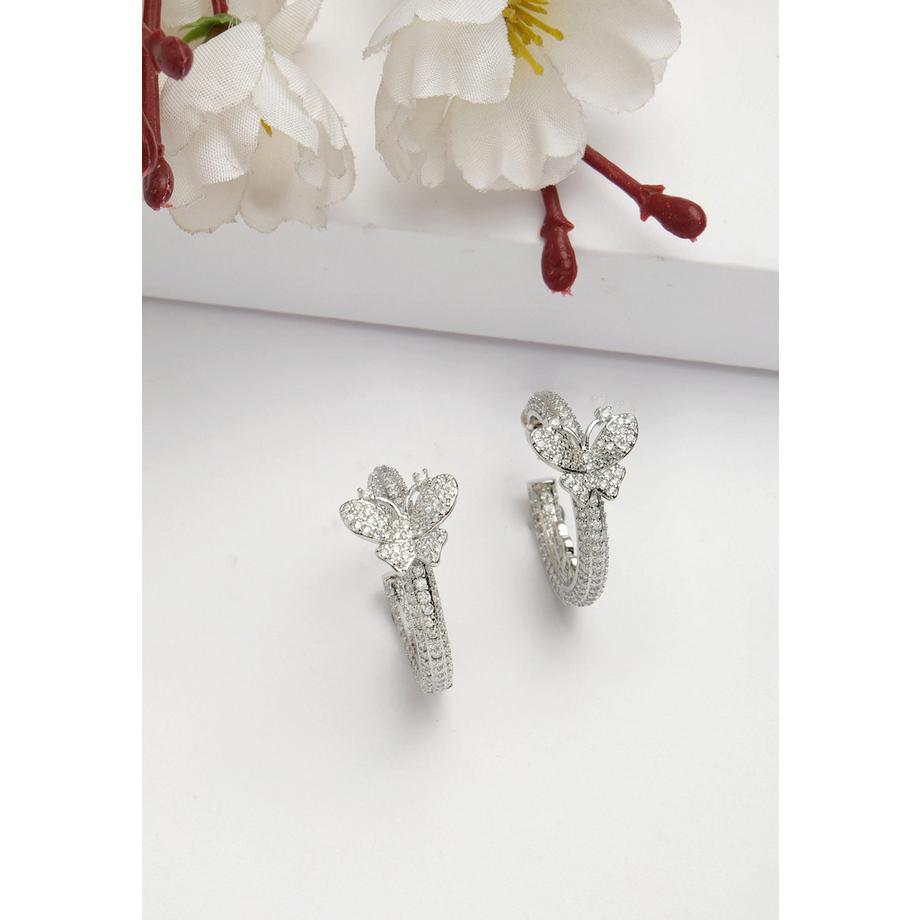 AVANT-GARDE PARIS  Diva Kollektion Zarte Schmetterling-Zirkonia-Creolen 