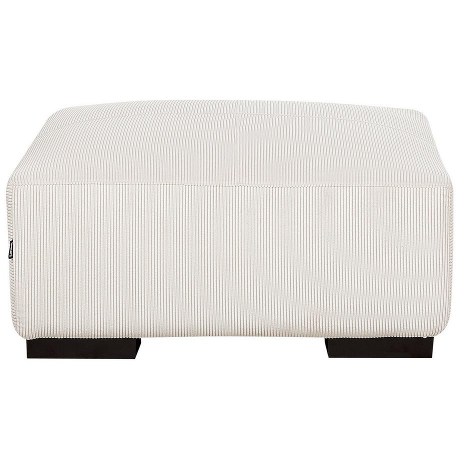 Beliani Ottomana en Velluto a coste Moderno LUNGO  