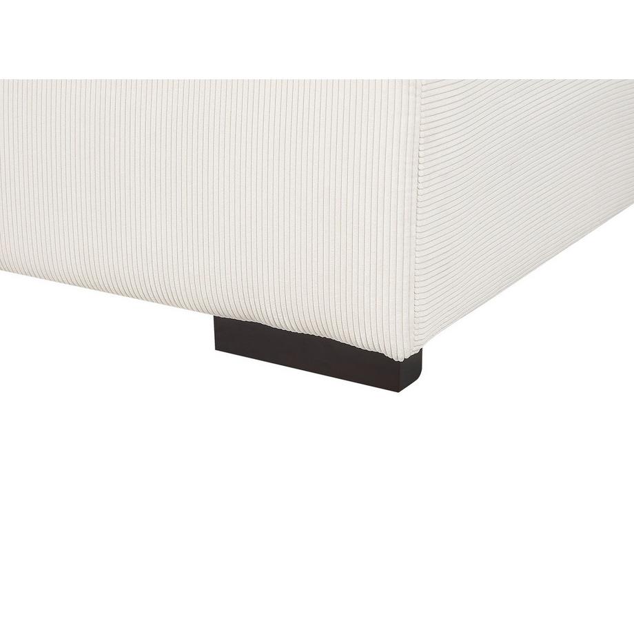 Beliani Ottomana en Velluto a coste Moderno LUNGO  